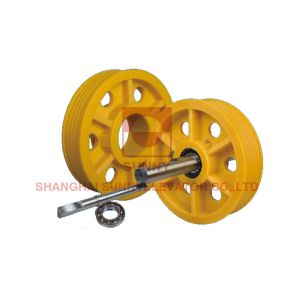 Buy cheap Mc Nylon Passenger Lift Elevator Diverter Pulley Elevator Parts from wholesalers