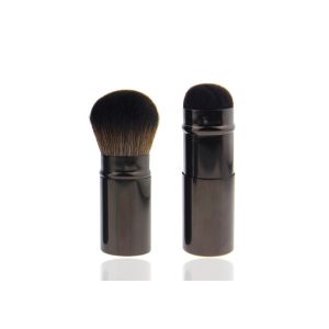 Buy cheap Custom Precision Retractable Makeup Brush Round Kabuki Brush Brown from wholesalers