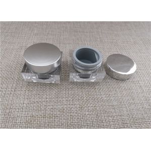 Buy cheap Clear Plastic Cosmetic Jars Environmentally Friendly Silk Screen Printing from wholesalers