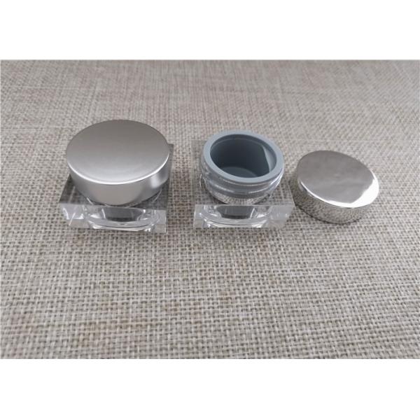 Quality Clear Plastic Cosmetic Jars Environmentally Friendly Silk Screen Printing for sale