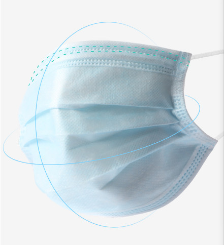 Quality Disposable 50 Pack Earloop Medical Mask For Home for sale