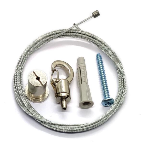 Quality Adjustable Lighting Hanging Kit With 1x19 Galvanized Wire Rope for sale