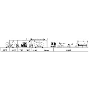 Buy cheap 2 Ply Corrugated Cardboard Production Line F Flute Electrical Heating Single Facer from wholesalers