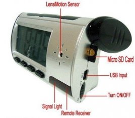 Buy cheap mini Desk Clock Camera with Motion Detection Alarm Clock DVR camera from wholesalers