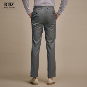 Customized Color 70% Wool Men's Pants Knitted Weaving Method Slim Fit Golf