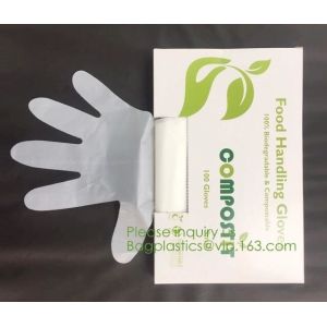 Buy cheap Biodegradable and compostable PLA gloves,OEM cheap biodegradable kitchen disposable gloves with EN13432 BPI OK compost h from wholesalers