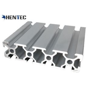 Buy cheap T - Slot Industrial Aluminum Extrusion Profile Silvery Anodized Suface Treatment from wholesalers