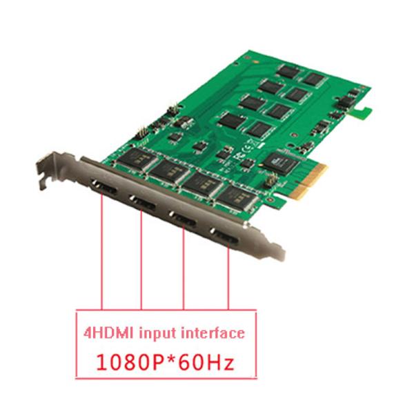 Buy cheap HD MIx4 Video Capture Card for PCIe with HTTP/RTMP/RTSP Video Output and Streaming from wholesalers