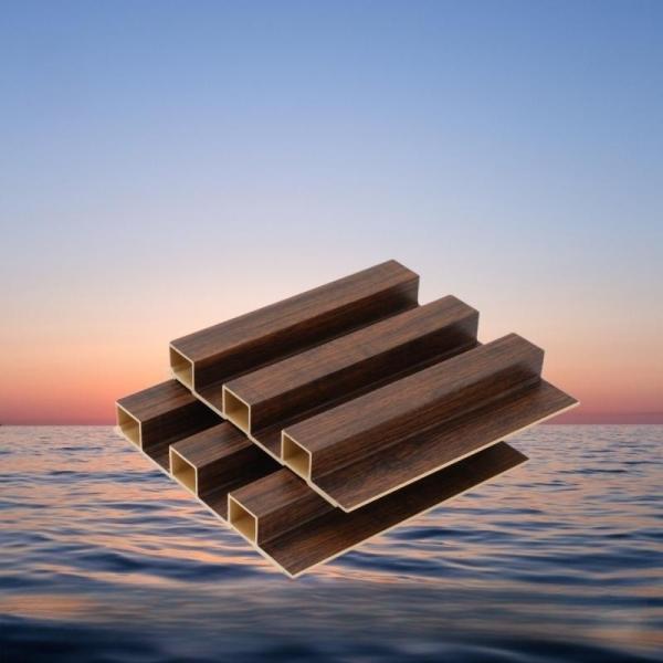 Buy cheap Modern Simplicity Damask WPC Laminated Fluted Flat Wall Panel for Indoor Decoration from wholesalers