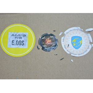 Buy cheap Custom Destructive Blank Eggshell Stickers Label Adhesive Fragile Label Seal from wholesalers