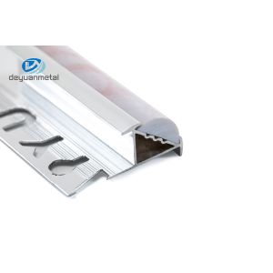 Buy cheap Round Aluminium Corner Profiles Anodized Surface with PVC marbling from wholesalers