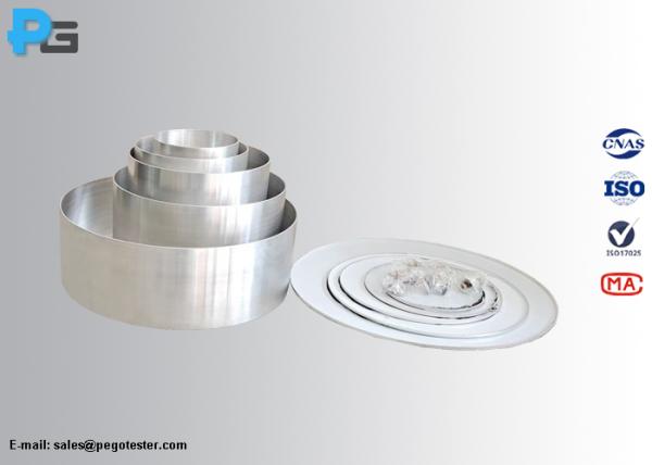 Quality Unpolished Aluminum Vessels for IEC60335-2-6 Compliant Cooking Tests with 110mm to 300mm Diameter and 2mm Wall Thickness for sale