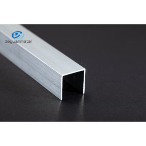 China Mill Finished Aluminium U Profile 6mm Electrophoresis Treatment on sale
