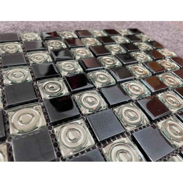 Quality Electroplated Glass Mosaic Tiles 300x300mm for Swimming Pools for sale