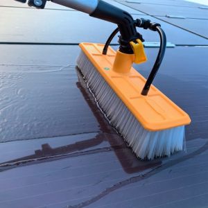 Customized Solar Panel Cleaning Brush with 55 Cm Width and 3.6 M Adjustable