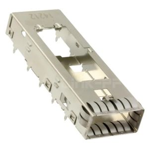 China 1888674-1 QSFP+ Cage Connector Press-Fit Through Hole on sale