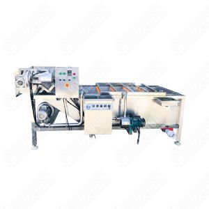 Buy cheap 500Kg/H Chili And Ginger Garlic Cleaning Machine Vegetable And Fruit Ginger Bubble Washing Machine from wholesalers