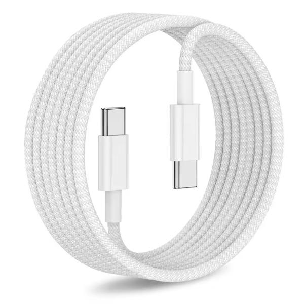 Magnetic White 3.0 Data Cable USB Type C To C 1m1.2m 1.5m 1.8m 2m 3m Length