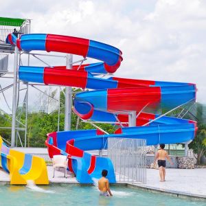 Customization Spiral Water Slide Screaming Fiberglass Screw ISO9001