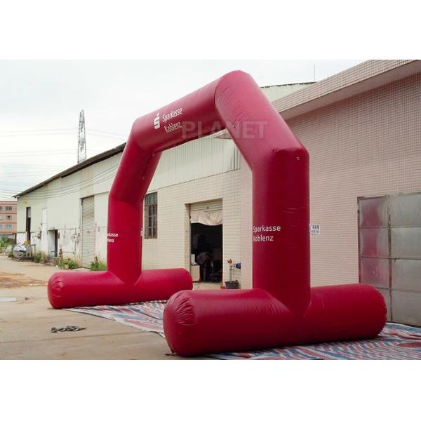 Quality High Strength Red Custom Inflatable Arch CE / UL Air Blower Easy Operation for sale