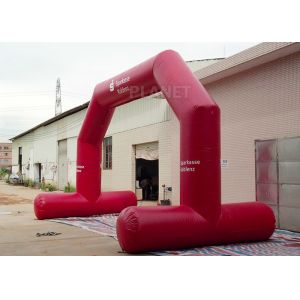Buy cheap High Strength Red Custom Inflatable Arch CE / UL Air Blower Easy Operation from wholesalers