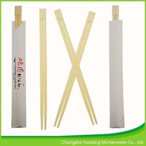 China Sushi Custom Reusable Bamboo Chopsticks Twins 24 cm on sale
