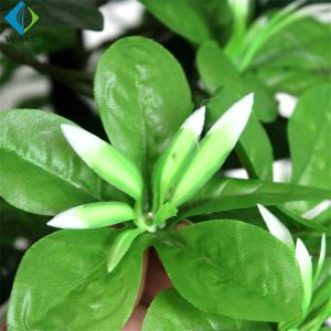 Solid Wood Trunk Artificial Magnolia Tree In Pot For Indoor Decoration