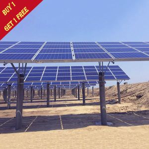 Tidal Flat Type Customized Solar Panel Ground Mounting Systems Hot Dip