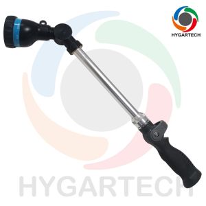 Thumb Control Valve Metal Watering Wand with 8-Pattern Water Sprayer and 20cm