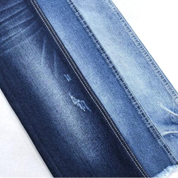 Quality 70% Cotton 11.3oz DARK INDIGO Stretch Denim Fabric with 180cm full width for man jeans for sale