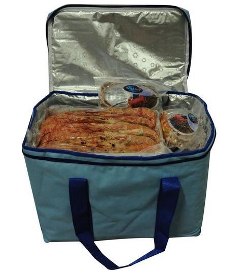 Quality Reusable polyester cooler bag for frozen seafood for sale