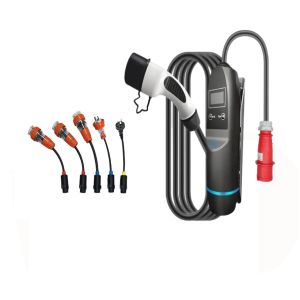 Buy cheap 100-240V Type 2 EV Charger 8/10A Adjustable Australia Portable EVSE Charger Plug In from wholesalers