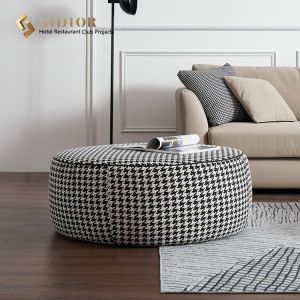 Buy cheap Ottoman Foot Rest Stool Multifunctional Houndstooth Footstool 80cm from wholesalers