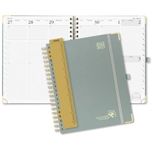 Buy cheap Grey Hardback Spiral Custom Weekly Executive Academic Planner 2023 from wholesalers
