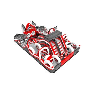 Buy cheap Racing Theme Children Fun Park Inflatable With Slide Bouncy from wholesalers