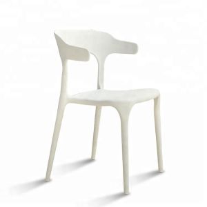 Buy cheap White Plastic Dining Room Chairs With Stable Human Mechanics Structure from wholesalers