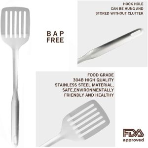 Odorproof Stainless Steel Kitchen Utensil Sets , Heat Resistant Utensil Set