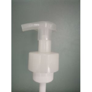White Housing Bottle Foam Dispenser Transparent Housing and 43-410-D Closure