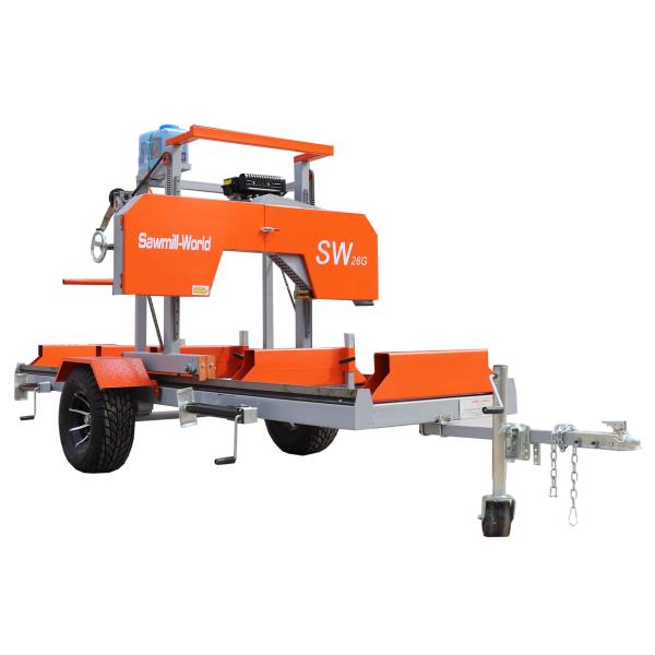 Quality Gasoline Forestry Portable Band Sawmill Machine,Portable Band Sawmill Machine For Wood Cutting for sale