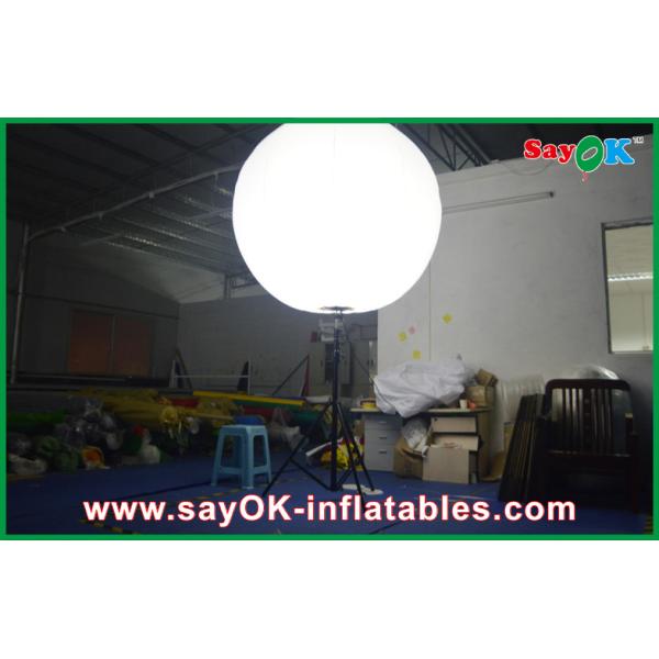 Stand White Inflatable Lighting Decoration Air Balloons For Advertising Of Business
