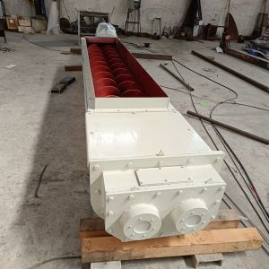 Custom Carbon Steel Double Shaft Screw Conveyor with US 110.000kg Package Gross