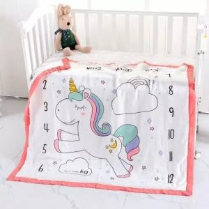 Extra Large Muslin Baby Blankets Breathable Bamboo Cotton Seersucker