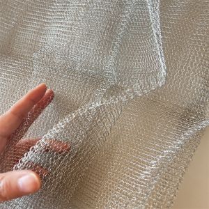 Compressed Knitted Wire Mesh SS400 SS304 Inconel 600 Mesh For Marine Pad