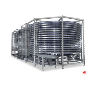 Buy cheap Loaf Cake Production Line SUS304 Mesh Belt Spiral Cooling Tower from wholesalers