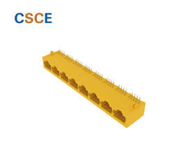 Buy cheap 1 X 8 Right Angle RJ45 Modular Jack RJ45 PCB Mount Jack For Communication from wholesalers