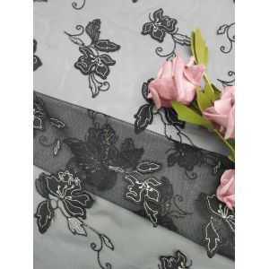 Buy cheap Recycled Laser Cut Applique Embroidery Fabric For Evening Dress from wholesalers