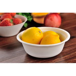 Buy cheap Round Compostable Bagasse Bowls Biodegradable Disposable Sugarcane from wholesalers