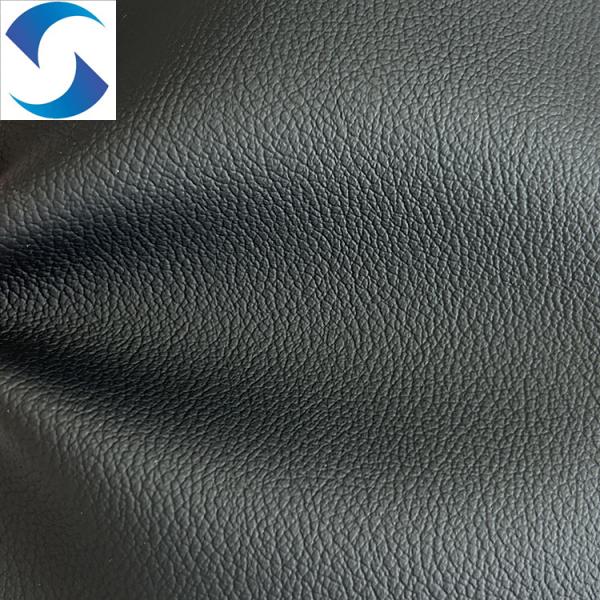 Buy cheap Abrasion-Resistant PVC Leather Fabric with Soft Feel for Upholstery 0.8mm Car Seat Cover Fabric Embossed from wholesalers