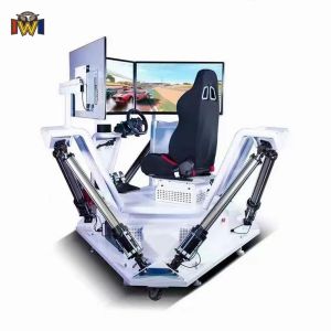 Buy cheap 6 Axis VR Racing Simulator 3 Screens Full Motion VR Simulator from wholesalers