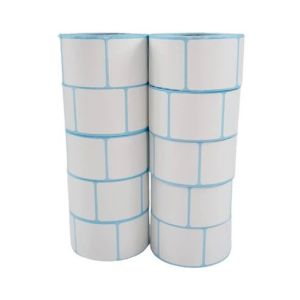 Buy cheap Adhesive Barcode Sticker Direct Thermal Paper with blue glassine liner from wholesalers